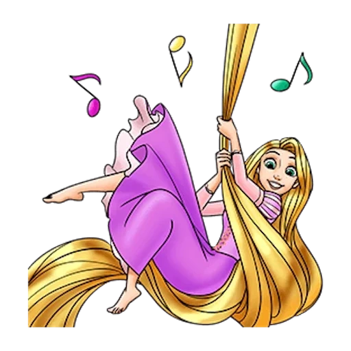 raiponce, disney rapunzel, personnages raiponce, raiponce avec un pinceau, sketch princess raiponcel
