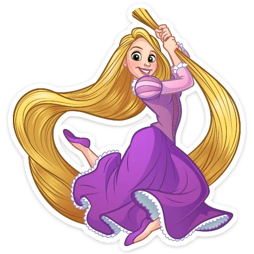 princesa de pelo largo, princesa de pelo largo de disney, princesa de pelo largo, vector de personaje de princesa de pelo largo