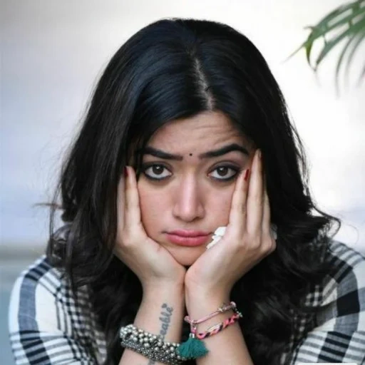 frauen, junge frau, haarfrauen, rashmika mandanna, rashmika mandanna gesicht