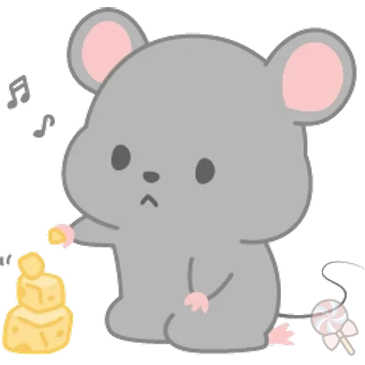 ratón, dibujos de kawaii, ratones kawaii, ratón kawaii, lindos dibujos de kawaii