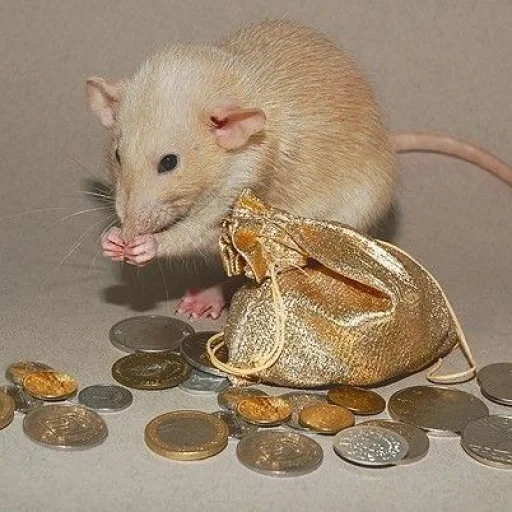 rat, dambo rat, rat of the dambo breed, silver rat dambo, decorative rat dambo