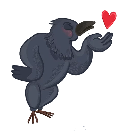 corvo, l'uccello del corvo, cartone animato del corvo, cartoon kitty hawk