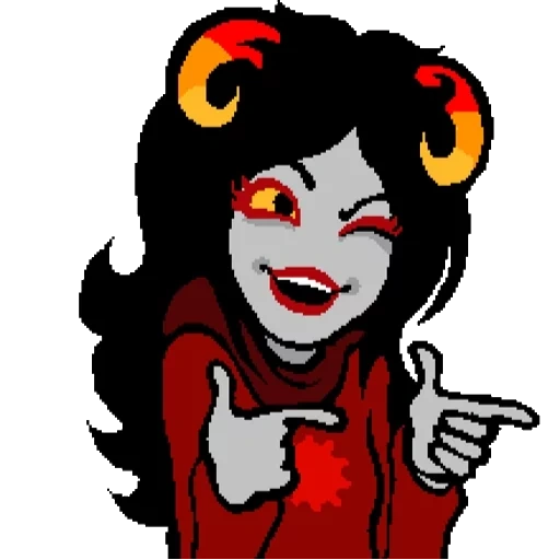 aradia, residencial, personajes de homestuck, da marameiji sprite, aradia megiddo sprite