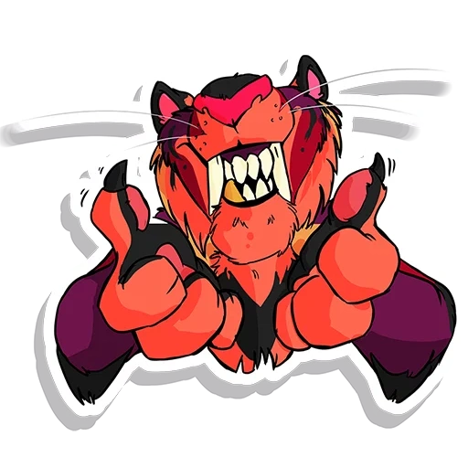 anime, personaje, apodo rojo, el diablo es dibujos animados, campeones de combatientes fósiles