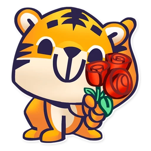 la tigre, la piccola tigre, tigre di cassa di risparmio, la tigre bianca, sticker di tigre