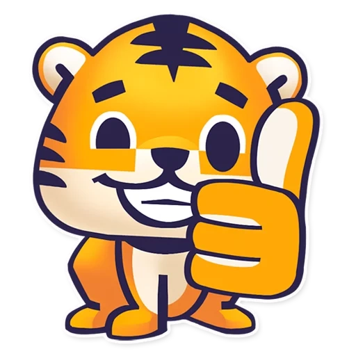 la tigre, la piccola tigre, tigre di cassa di risparmio, sticker di tigre, adesivi per cuccioli di tigre