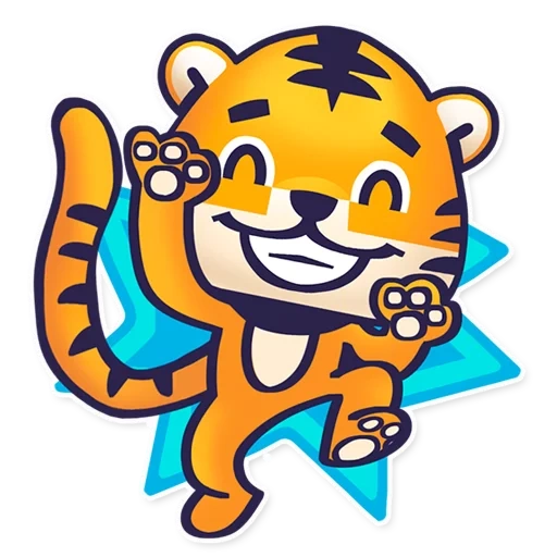 tigerok, sber tiger, baby tiger, stiker harimau, stiker kelas harimau