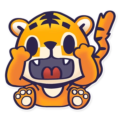 tiger, tigerok, sber tiger, tiger sticker, vinyl sticker tiger