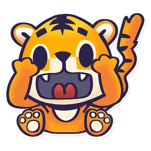 la tigre, la piccola tigre, tigre di cassa di risparmio, sticker di tigre, tiger sticks in vinile