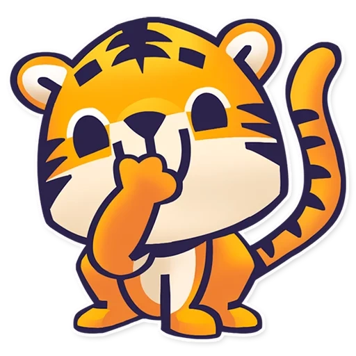 la tigre, la piccola tigre, tigre di cassa di risparmio, la tigre bianca, sticker di tigre