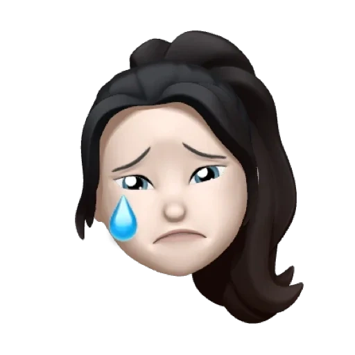 câmera, emoji, filho, desenhos de emoji, o rosto de emoji de uma mulher com olhos azuis