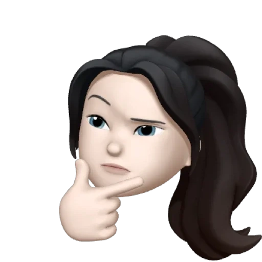 jeune femme, enfant, femme, pack memoji, la fille souffrante