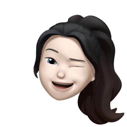 the memoji, die malerei des ausdrucks, memoji animoji gupil mädchen