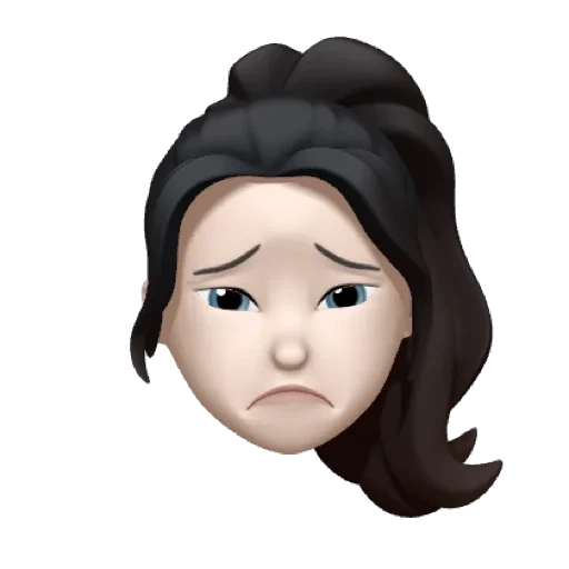 dibujos de emoji, memoji es triste