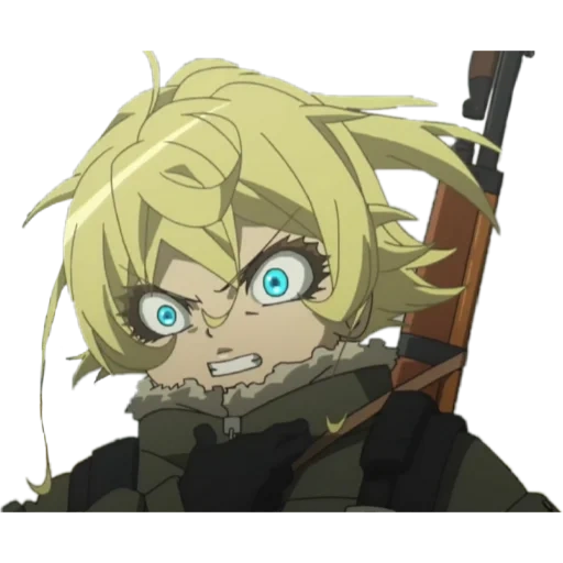 youjo senki, papel de animación, zetour jujo senki, saga tanya the evil