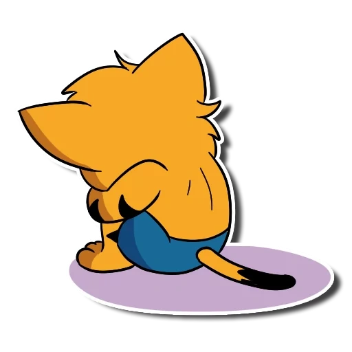 cat, fox, cartoon fox, the fox is crying, fox ras