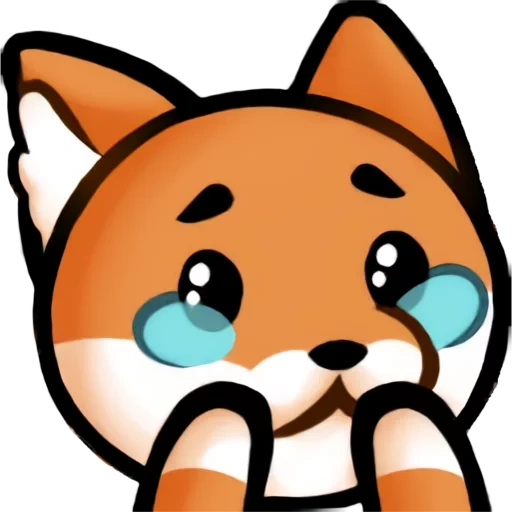 the fox, die emote, anime