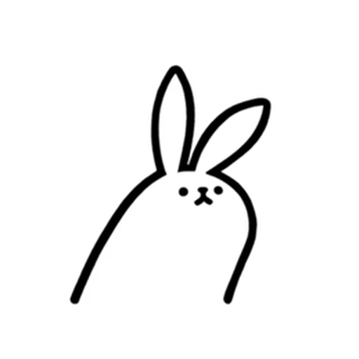 conejo, patrón de conejo, boceto de conejo, conejo en polvo