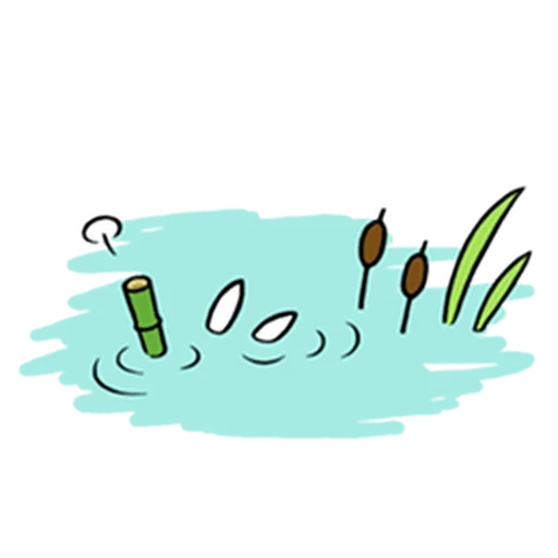 lago, texto, ilustração, pond clipart, pond de desenho animado