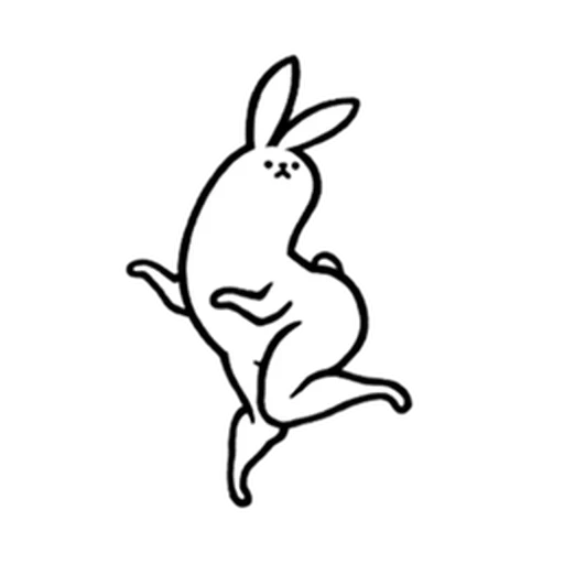 rabbit, running hare, rabbit pattern, pink rabbit rabbit