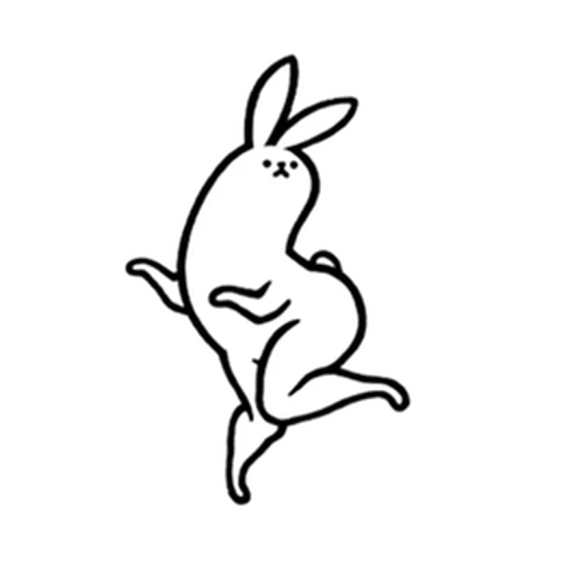 lapin, lièvre de course, dessin de lapin, lapin rose