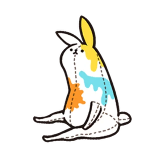 la lepre, coniglio, grafica del coniglio, illustrazione del coniglio, rabbit con le leghe beautiful