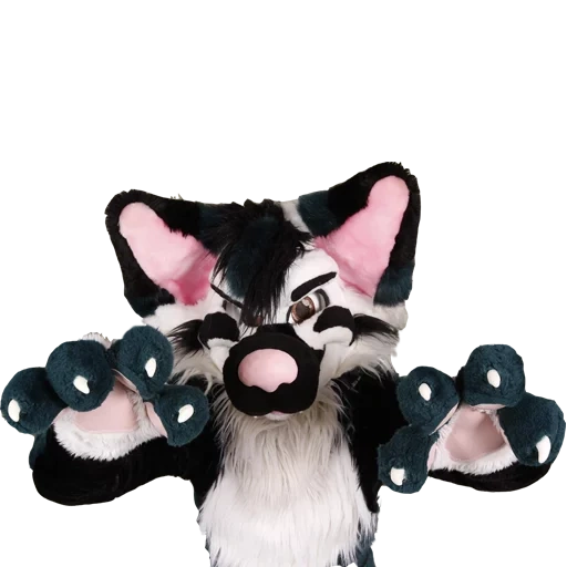 giocattolo, fursuit, fursiut border collie, border collie, megaway elfo nero