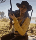vaquero, mujer joven, cowboy western, red dead redemption 2