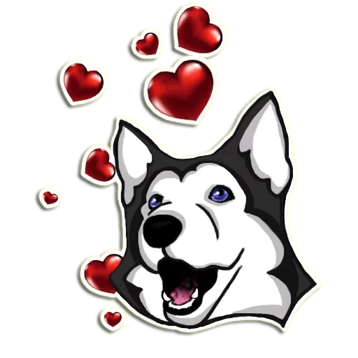 husky, cartoon husky, desenho animado husky