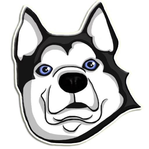 husky, husky e, morda husky, husky icon, husky sticker