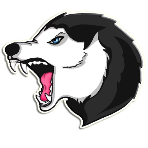 fornido, husky malvado, husky husky, dibujo husky malvado