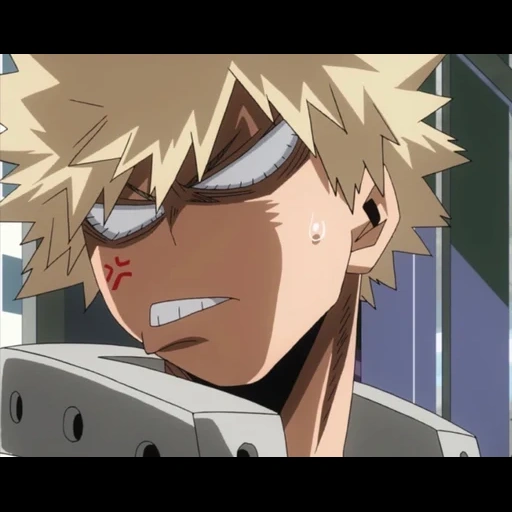 bakugo katsuki, bakugo katsuki lächeln, katsuki bakugo ist wütend, bakugo katsuki screenshots böse, meine heldenakademie von bakugo