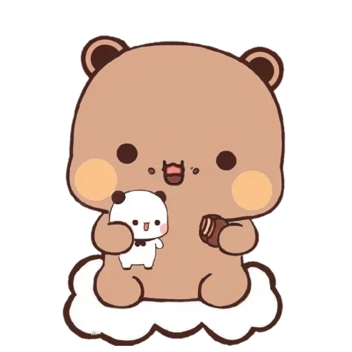 kawaii, kawaii, clipart, lindos dibujos, oso de moca de leche