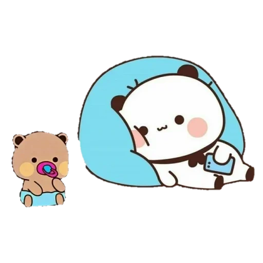 kawaii, hermoso, oso de moca de leche, lindos dibujos de chibi, estimados dibujos son lindos