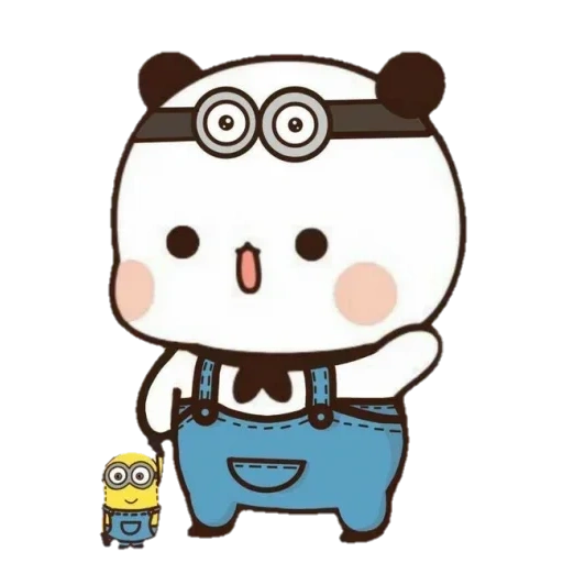 kawaii, dibujos de kavai, azúcar brownie, bubu dudu oso, kawaii panda brownie