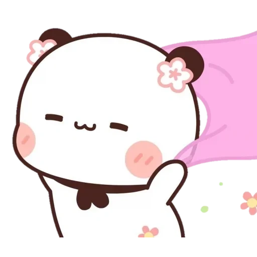 kawai, cute anime, kawaii panda, das bild von cavai, schöne muster