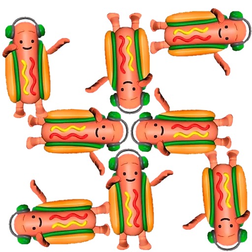 teks, sosis, dancing hot dog, hot dog snapchat, sosis kecil