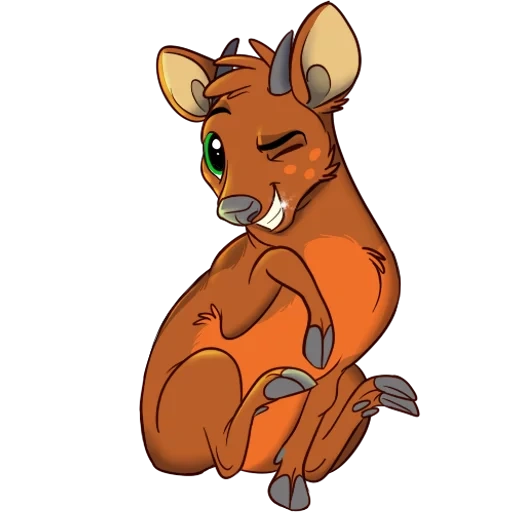 rusa bambi, warrior cat, kanguru kartun, kartun kanguru, gekkozilla firestar