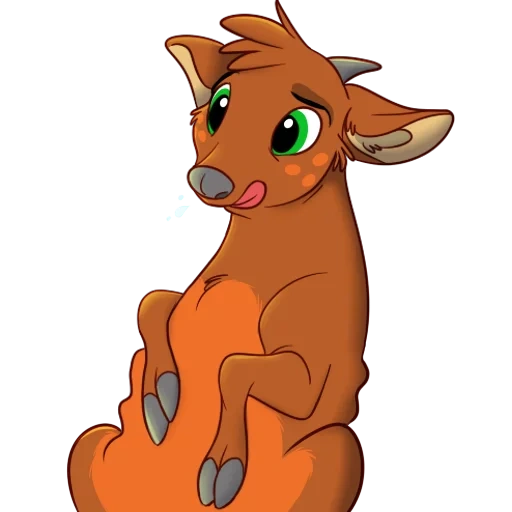 anime, animal canguru, cartoon kangaroo, gekkozilla firestar, desenho animado de bebê canguru para mãe