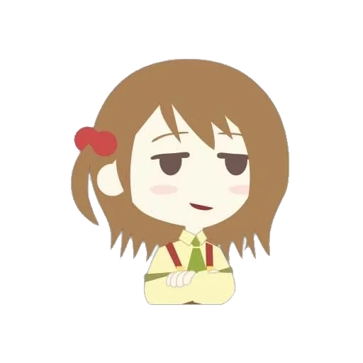 anime, picture, k-on yui chibi, looks anime, anime characters
