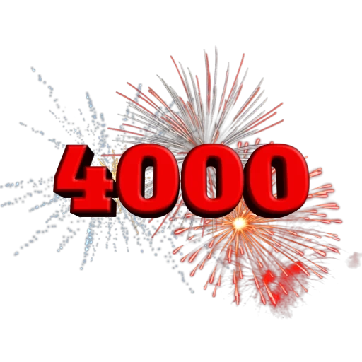 4000 participantes, 4000 assinantes, 6000 assinantes, 100.000 assinantes, 100.000 assinantes