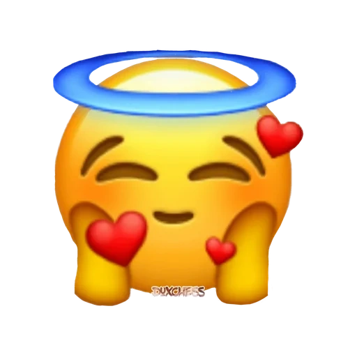 emoji, sonriente, ángel emoji, encantador emoji, smilik es un halo