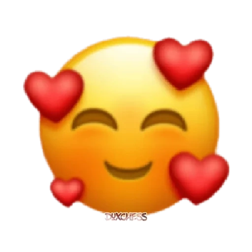 emoji, sourit les coeurs, coeurs souriants, les yeux de cœur des emoji, smiley avec des cœurs autour