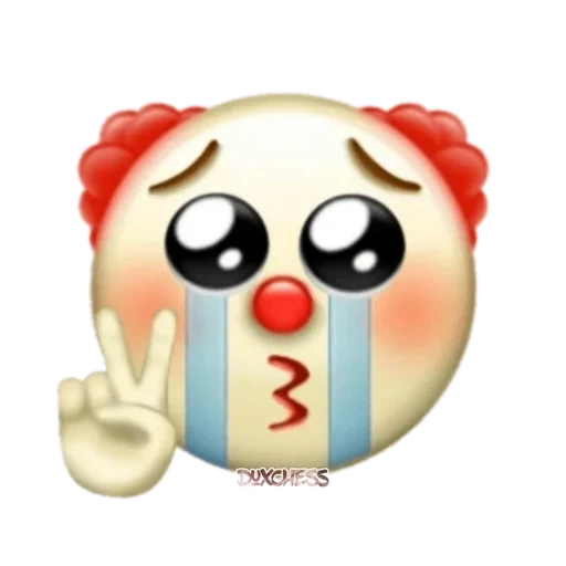 emoticon, schöner ausdruck, der ausdruck clown, der ausdruck clown, der ausdruck ist fröhlich