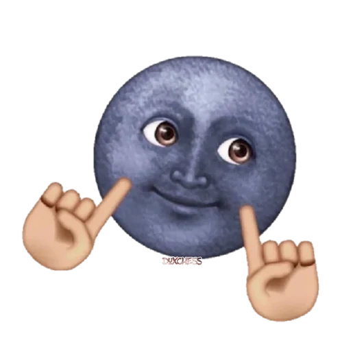 emoji moon, emoji luna, smileik moon, black moon emoji, smileik moon face