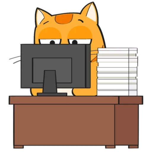 red, facebook, red cat, a working cat