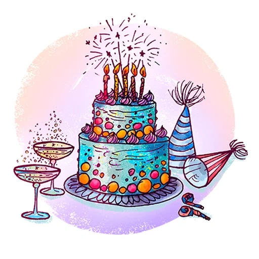 торт свечками, день рождения, день рождения торт, торт свечками рисунок, открытки happy birthday jessica открытки