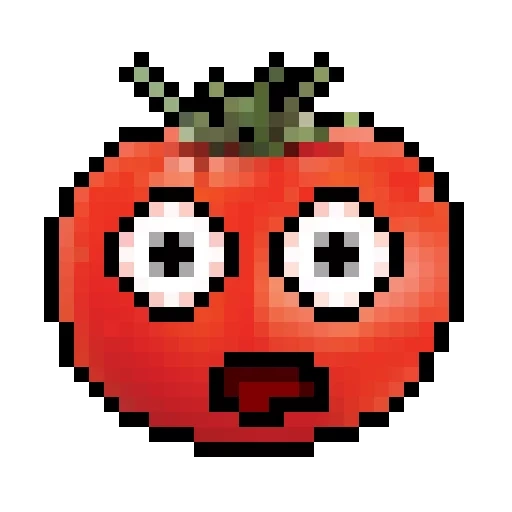помидор, помидорка, живая помидорка, заводной помидор, пиксельный помидор