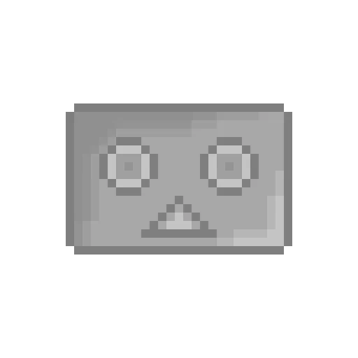 ténèbres, colonne de pixels, haut-parleurs de pixels, rectangle gris minecraft, tasse motif minecraft noir blanc