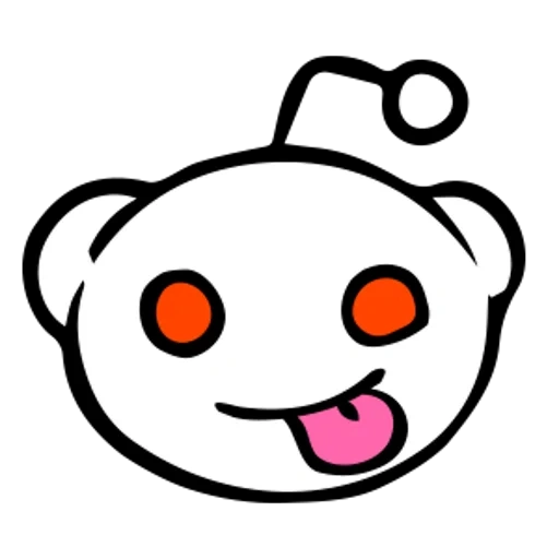 reddit, smiling face, funny, sticker, reddit snoo